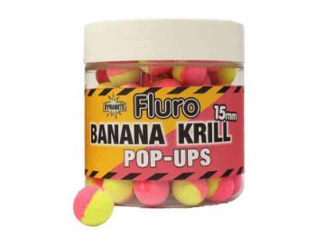 Picture of Dynamite Baits Fluoro Pop-Ups Banana Krill 15mm