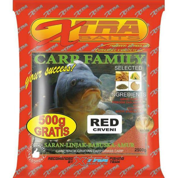 Slika Xtra Baits Carp Family 2,5KG RED