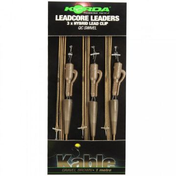 Korda Leadcore Leaders Hybrid Lead Clip QC Swivel