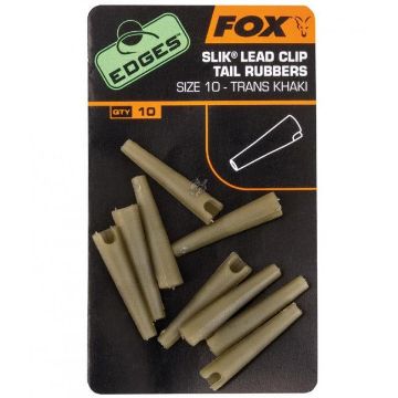 Fox Edges Size 10 Slik Lead Clip Tail Rubber