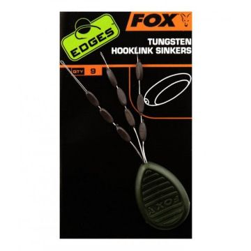 Fox Edges Tungsten Hooklink Sinkers 9 Kom