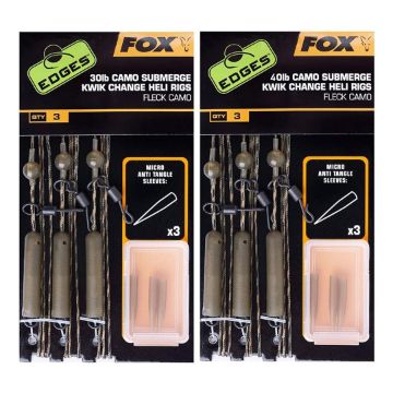 Fox Edges Camo Submerge Leaders Kwik Change 40Lb