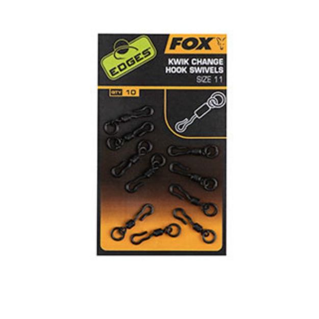 Fox Kwik Change Mini Hook Swivels Size 11