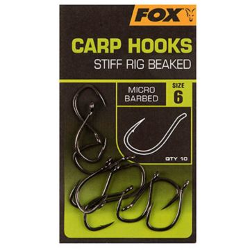 Fox Carp Hooks Stiff Rig Beaked