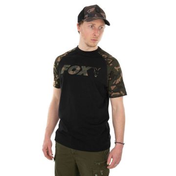 Fox Raglan T-Shirt Black Camo
