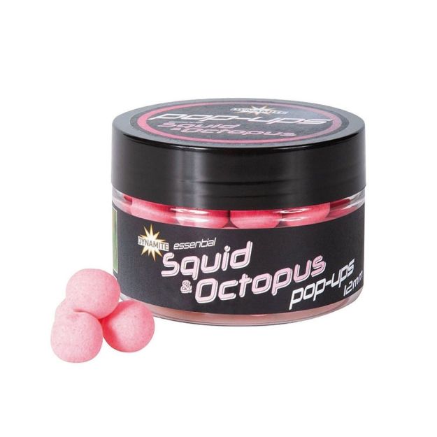 Dynamite Baits Fluro Pop ups Squid & Octopus 12mm