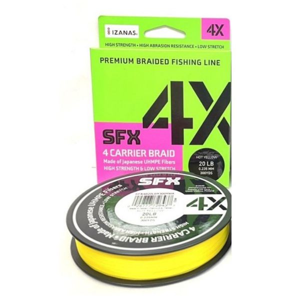 Sufix SFX 4X Hot Yellow 135m
