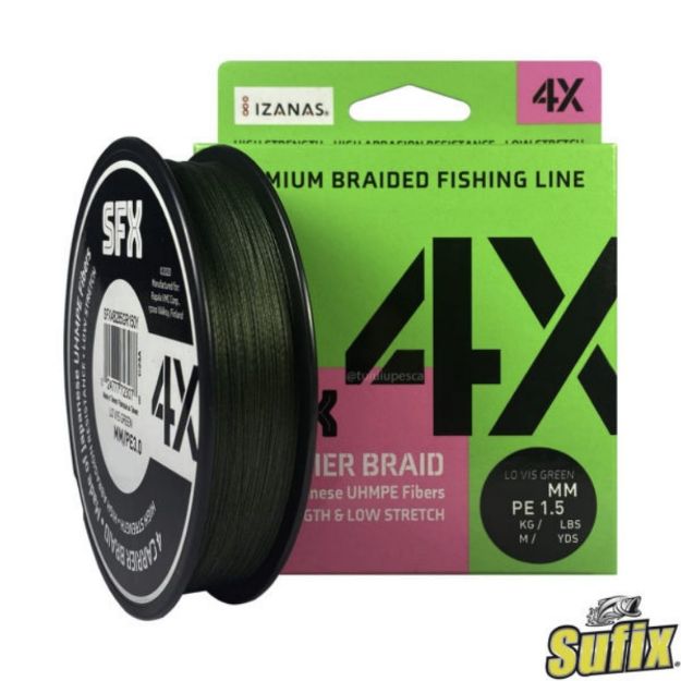 Sufix SFX 4X Lo Vis Green 135m