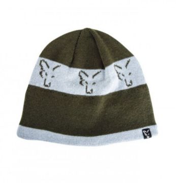 Fox Beanie Green Silver