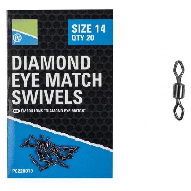 Preston Diamond Eye Match Swivels