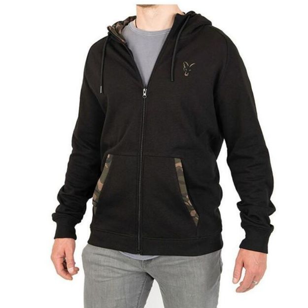 Fox LW Black/Camo Zip Hoody