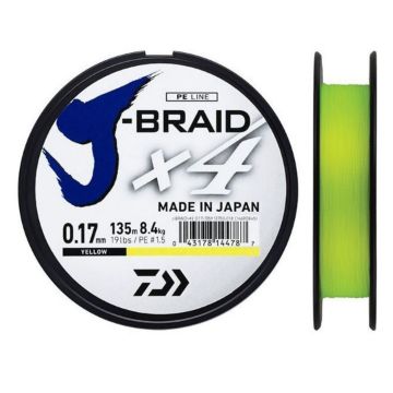Daiwa J-Braid X4 270m Yellow