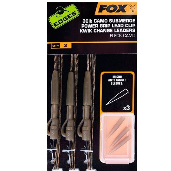 Fox Edges Camo Submerge Power Grip Lead Clip Kwik Change Kit