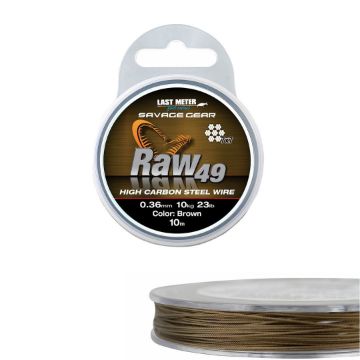 Savage Gear Raw49 Uncoated Brown 10m