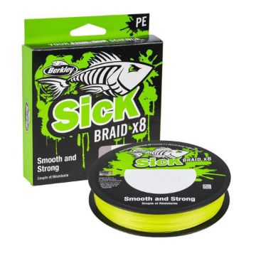 Berkley Sick Braid X8 Hi Vis Yellow 150m