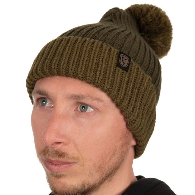 Fox Heavy Knit Bobble Hat