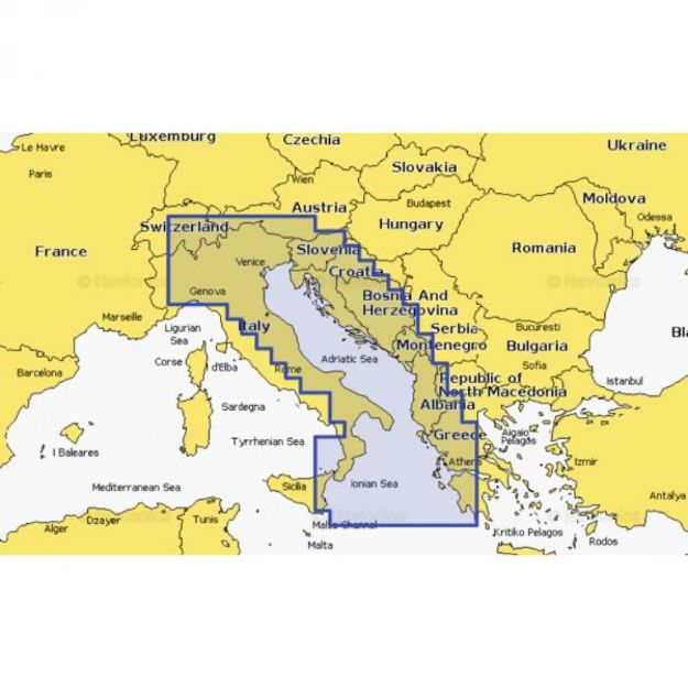Navionics Platinum+ NPEU014R Italy Adriatic Sea