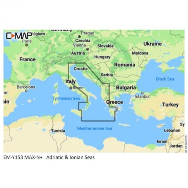 C-MAP Discover Lokalna karta Jadrana i Jonskog mora