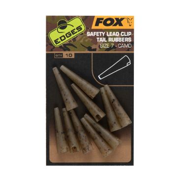 Fox Edges Camo Safety Lead Clip Tail Rubbers