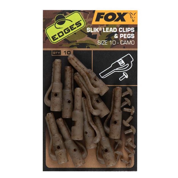 Fox Edges Camo Slik Lead Clip & Pegs