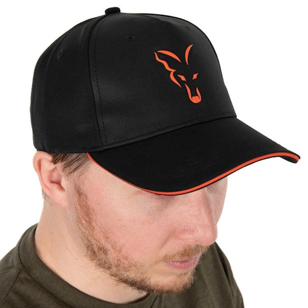 Fox Collection Baseball Cap Black & Orange