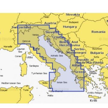 Navionics+ Regular Adriatic sea Croatia-Italy karta jadrana sonari