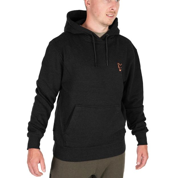 Fox Collection Hoody Black Orange  hoodie majica sa kapuljačom