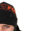 Fox Collection Beanie Hat Black Orange