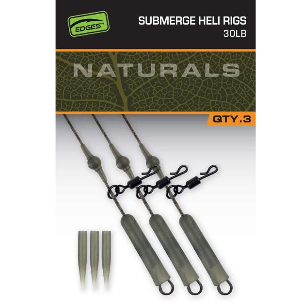 Fox Edges Naturals Submerge Heli Rig Leaders