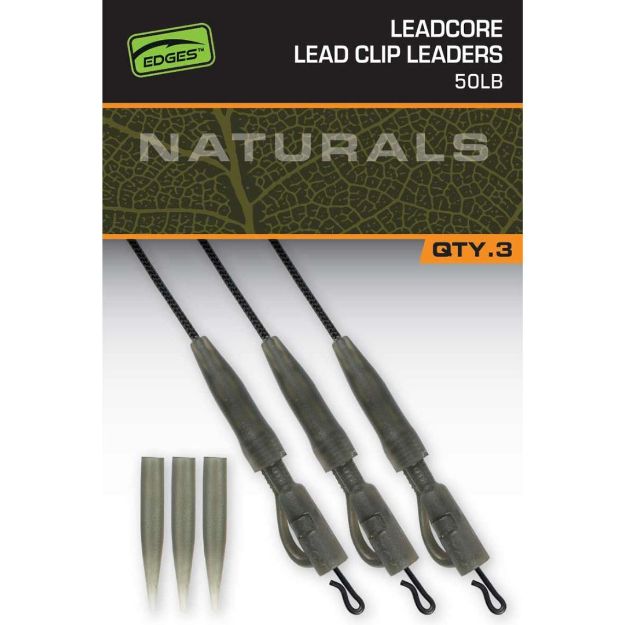 Fox Edges NATURALS LEADCORE POWER GRIP LEAD CLIP LEADERS