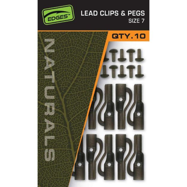 FOX EDGES NATURALS LEAD CLIPS & PEGS 7