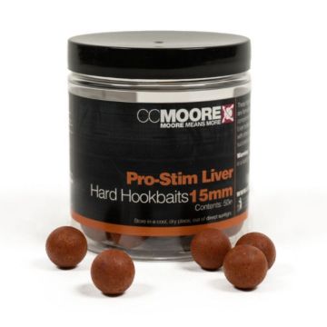 CC MOORE Pro Stim Liver Hard Hookbaits boile za šaranski ribolov