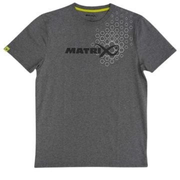 MATRIX Hex Print T-Shirt Grey Kratke Majice