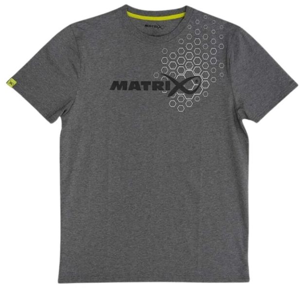 MATRIX Hex Print T-Shirt Grey Kratke Majice