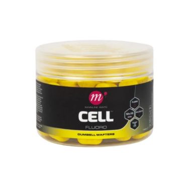 MAINLINE Fluoro Dumbell Wafters Yellow 12x15mm