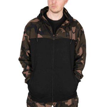FOX LW Split Zip Hoody Camo Black