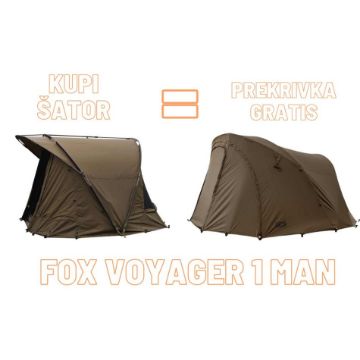 Fox Voyager 1 Person Bivvy Šator prekrivka gratis akcija