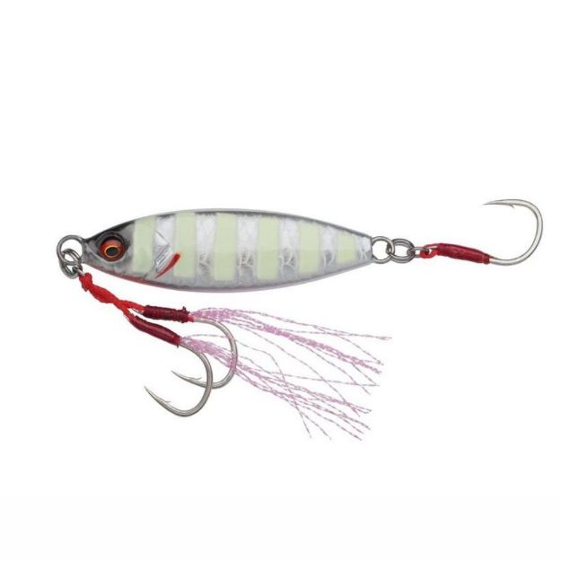 Savage Gear Slow Seeker 3,8cm 10g zebra glow varalice za morski ribolov jigging 