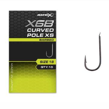 Matrix X6B Curved Pole XS Barbed udice za ribolov 