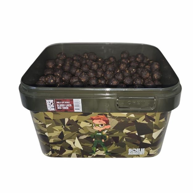 Boilie Academy Bloody Liver 18mm 3kg boile za ribolov šarana i amura  aroma jetre 