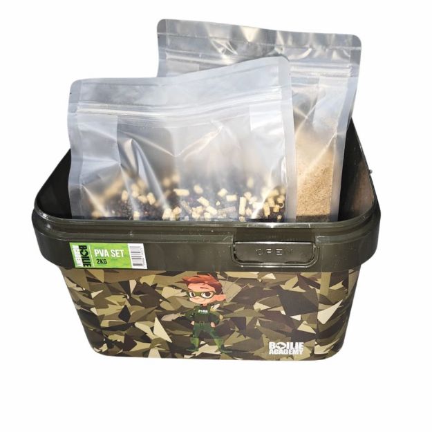 Boilie Academy PVA Set Maxy 2kg za ribolov šarana pelete i stick mix 