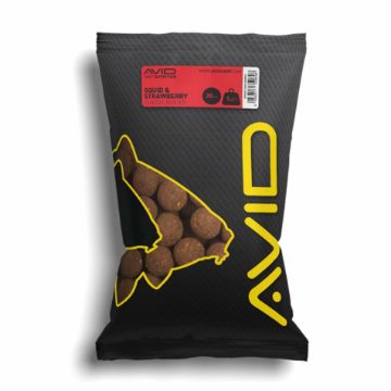 Avid Squid Strawberry Boile 20mm 1kg za ribolov šarana i amura 