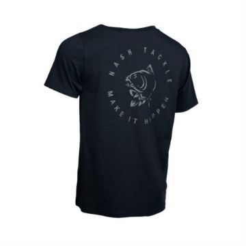 Nash MIH Carp Logo Majice Black za ribolov 