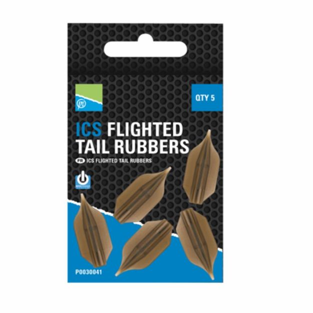 Preston Ics Flighted Tail Rubbers
