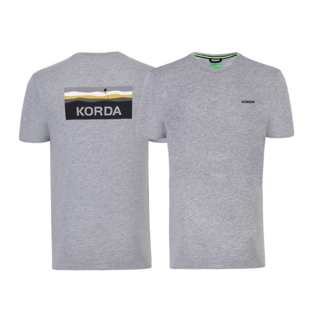 Korda LakeBed Kratke Majice Grey za ribolov